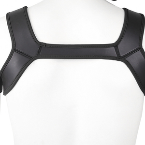 Black Neoprene Chest Harness - Small