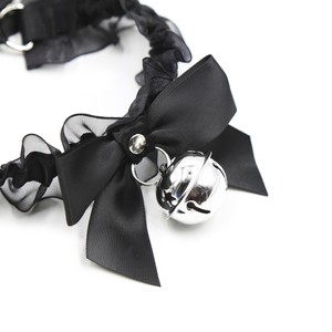 Gothic collar with bow tie and bell