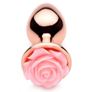 Booty Sparks Rose Gold Flower Metal Plug