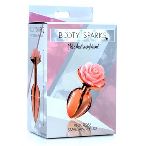 Booty Sparks Rose Gold Flower Metal Plug