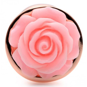 Booty Sparks Rose Gold Flower Metal Plug