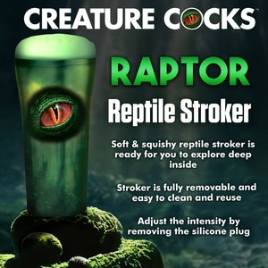 Raptor כוס אוננות אשת לטאה Creature Cocks