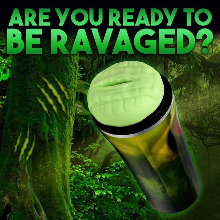 Raptor כוס אוננות לטאה ירוקה Creature Cocks