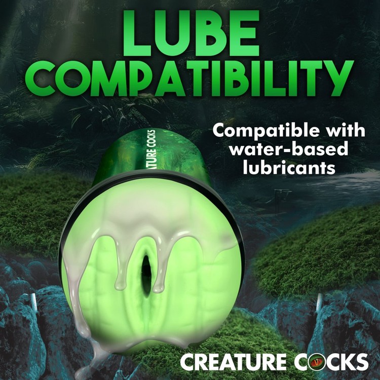 Raptor כוס אוננות לטאה ירוקה Creature Cocks