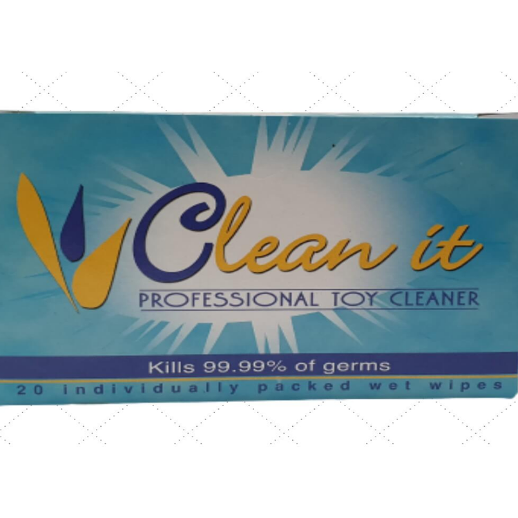 מגבונים לניקוי צעצועי מין CLEAN IT