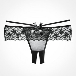 Allure Lingerie Angel Sexy Black Panties with Straps