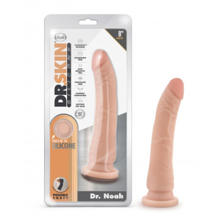 Dr Noah דילדו סיליקון ריאליסטי ללא אשכים 21.5 ס"מ