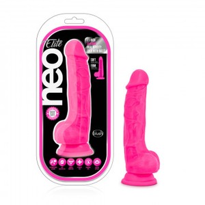 Neo Elite Pink Silicone Dildo 19 cmm