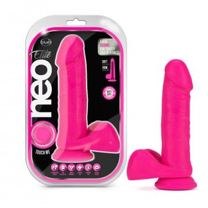 Neo Elite Dual Density Pink Silicone Dildo 20 cm