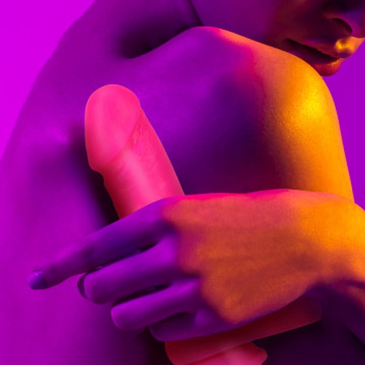 Neo Elite Dual Density דילדו ורוד זוהר ריאליסטי 20 ס"מ