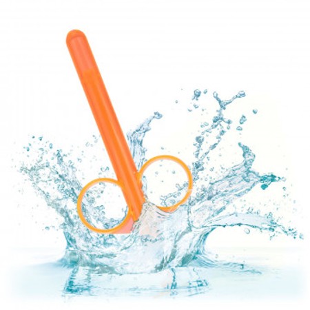 Lube Tube זוג צינורות למילוי אינטימי של חומרי סיכה CalExotics - כתום