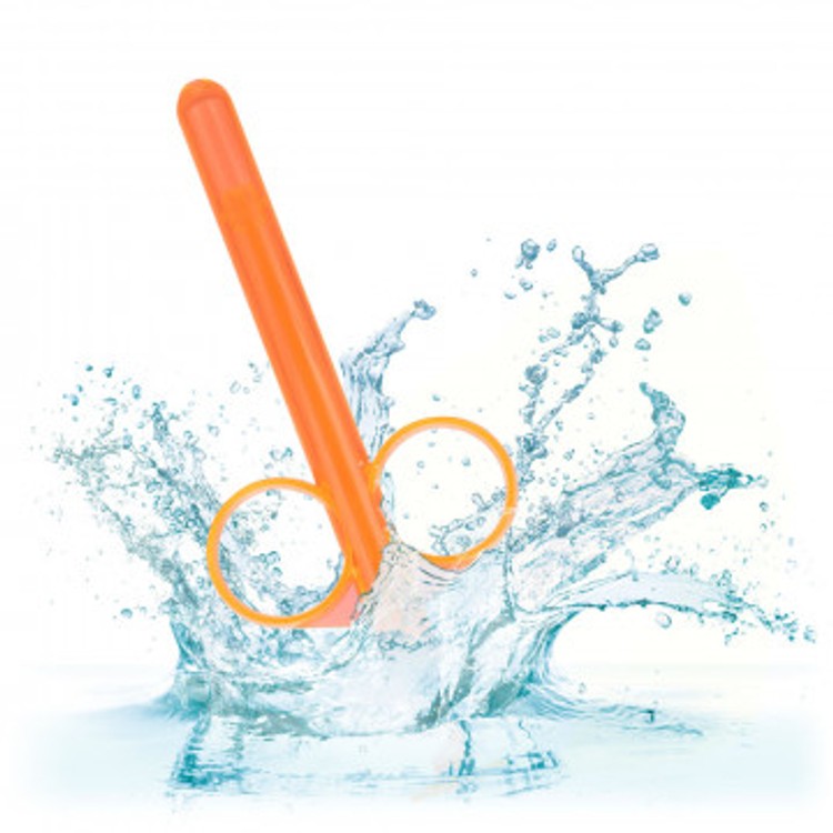 Lube Tube זוג צינורות למילוי אינטימי של חומרי סיכה CalExotics - כתום