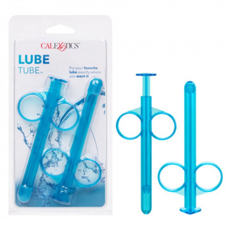 Lube Tube זוג צינורות למילוי אינטימי של חומרי סיכה CalExotics - כחול