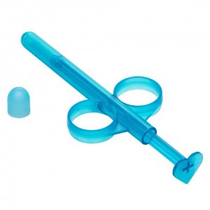 Lube Tube זוג צינורות למילוי אינטימי של חומרי סיכה CalExotics - כחול