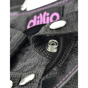 Dillio Pink סט ורוד של דילדו ורתמת סטרפאון עם כתפיות - 16.5 ס"מ