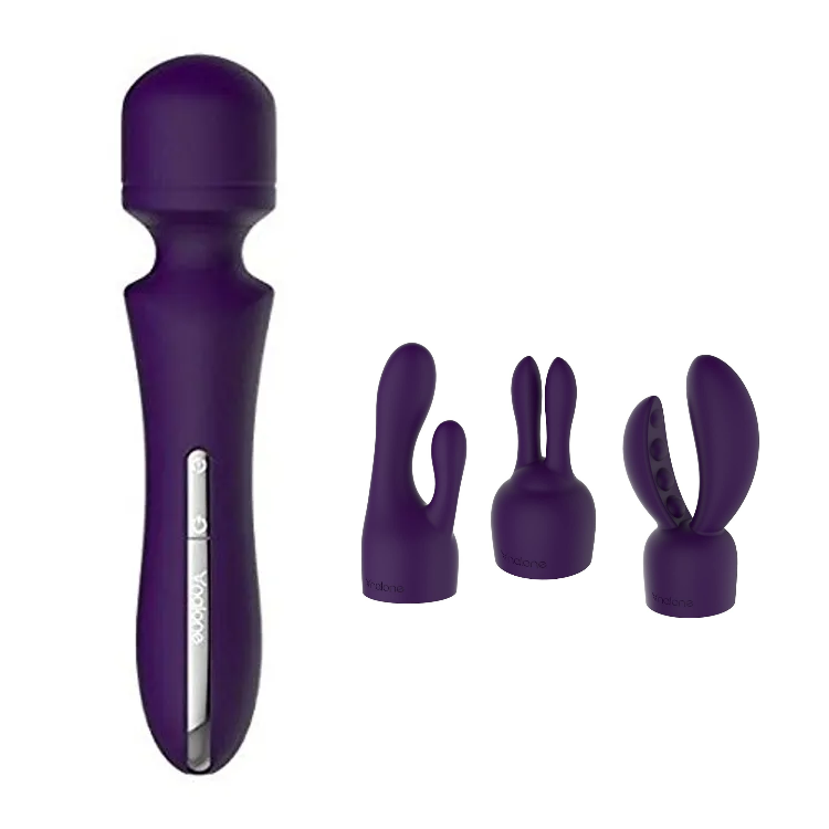 Rockit Nalone  ערכת ויברטור וונד עם 3 ראשים לחיבור - סגול