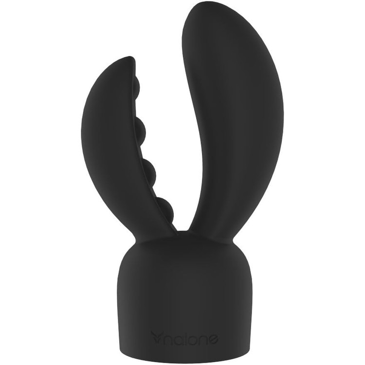 Rockit Nalone  ערכת ויברטור וונד עם 3 ראשים לחיבור - שחור