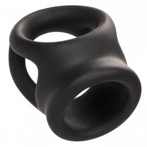 Alpha Liquid Silicone Dual Cock Cage and Ring