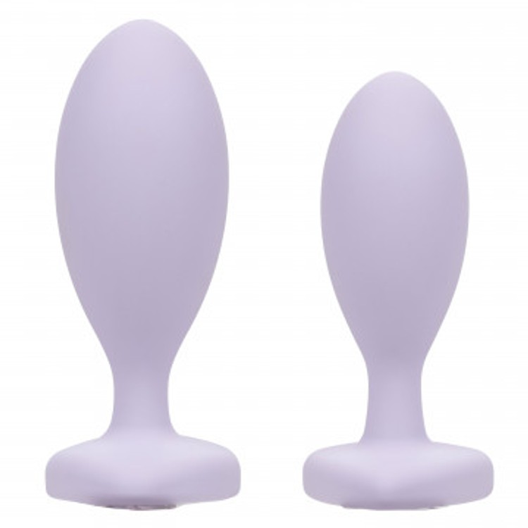 זוג פלאגים אנאליים סגולים Love Crystal Booty Duo