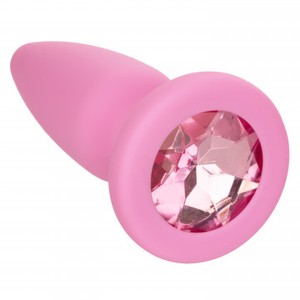 First Time Crystal Booty Pink Anal Plug Set