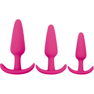 pink- Gossip Rump Rockers Beginner Anal Plug Box Set