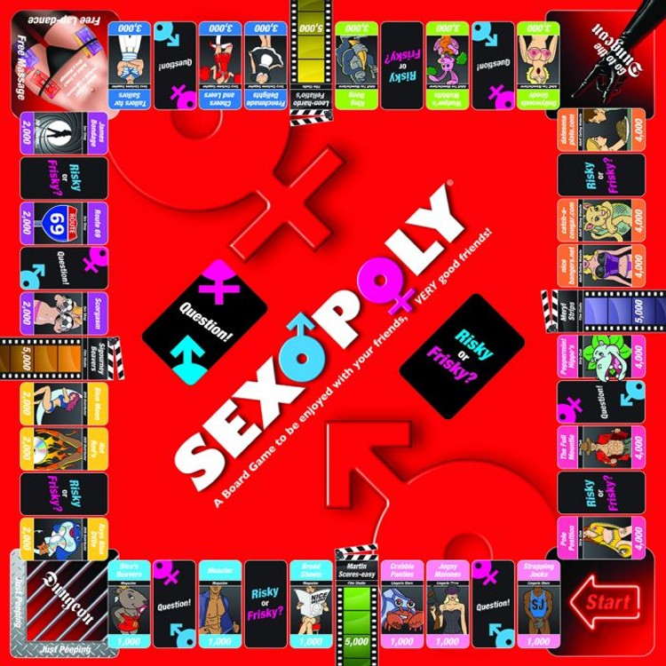 Sexopoly משחק לוח מונופולי סקסי למבוגרים