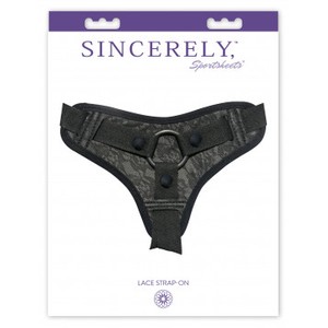 Sportsheets Sincerely Velvety Lacy Strapon Harness