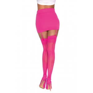 Dreamgirl Hot Pink Thigh Stockings