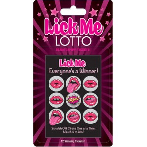 Lick Me Lotto Oral Sex Scratch Cards