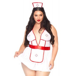 Nightshift Nurse בייבידול תחפושת אחות סקסית - XL/2XL