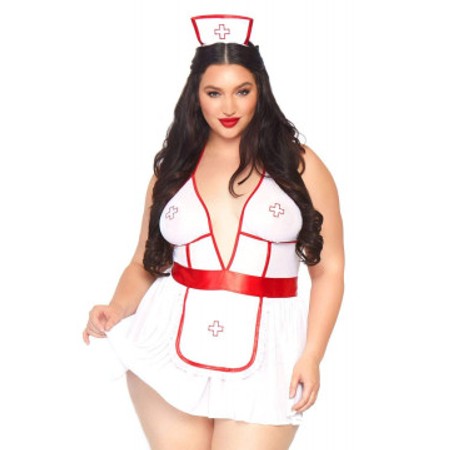 Nightshift Nurse בייבידול תחפושת אחות סקסית - XL/2XL