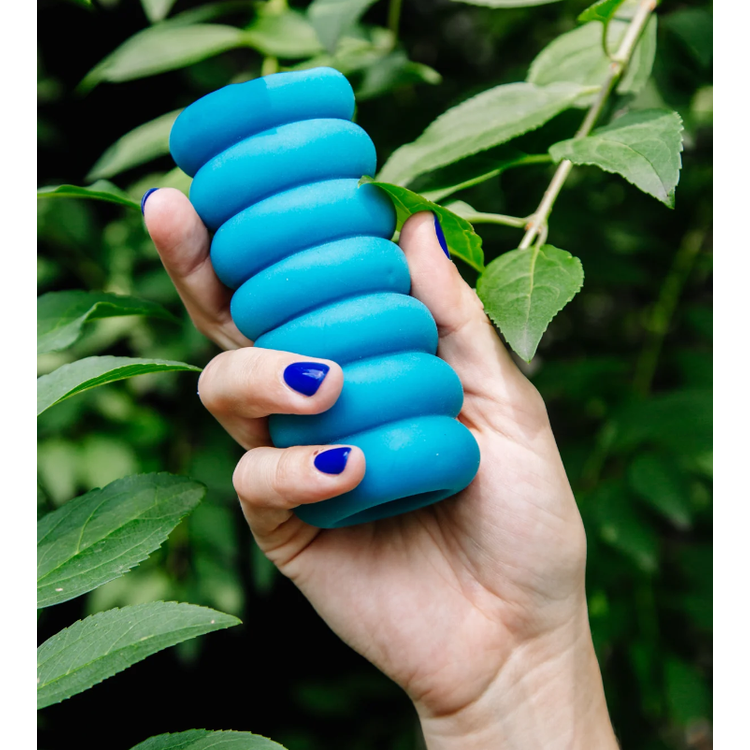 Doc Johnson Mood Thrill שרוול אוננות מחוספס  לגברים - כחול UltraSkyn