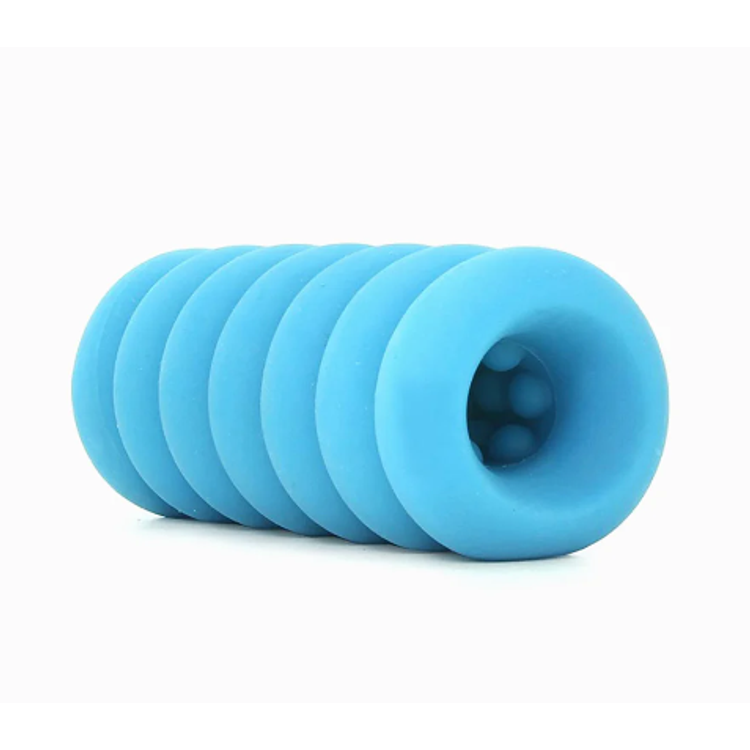 Doc Johnson Mood Thrill שרוול אוננות מחוספס  לגברים - כחול UltraSkyn