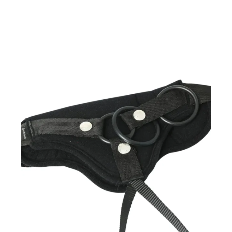 Curvy Divine רתמת סטראפאון שחור למידות גדולות