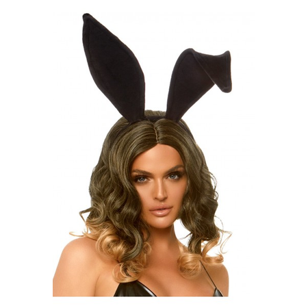 Leg Avenue Velvety Black Rabbit Ears