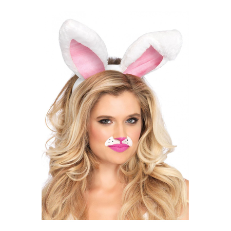 Leg Avenue White Fluffy Rabbit Ears