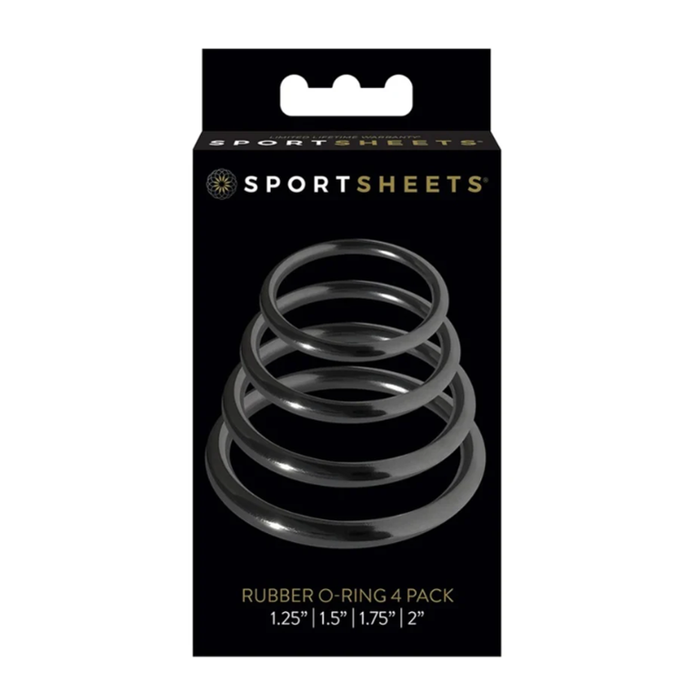 סט 4 טבעות סטרפאון במידות שונות Sportsheets