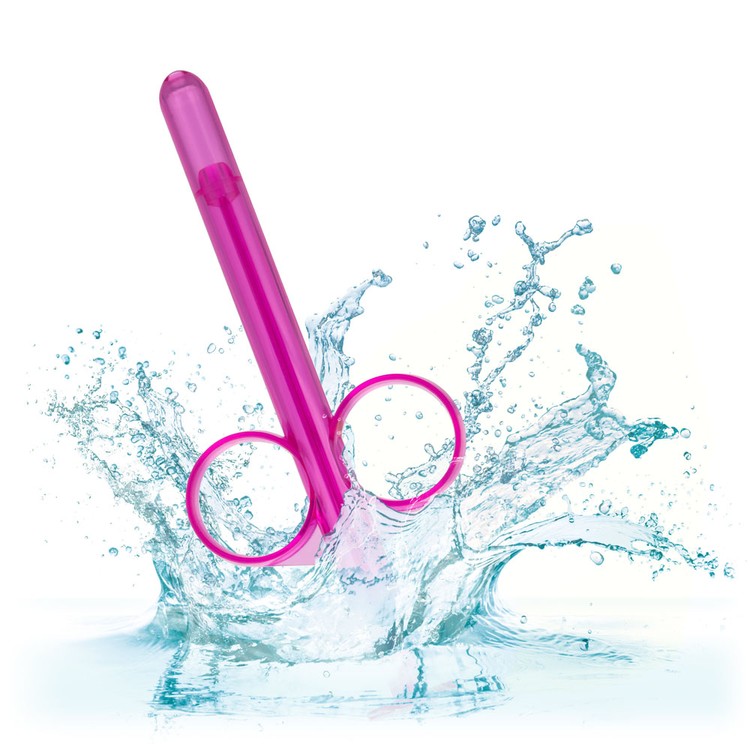 Lube Tube זוג צינורות למילוי אינטימי של חומרי סיכה CalExotics - ורוד