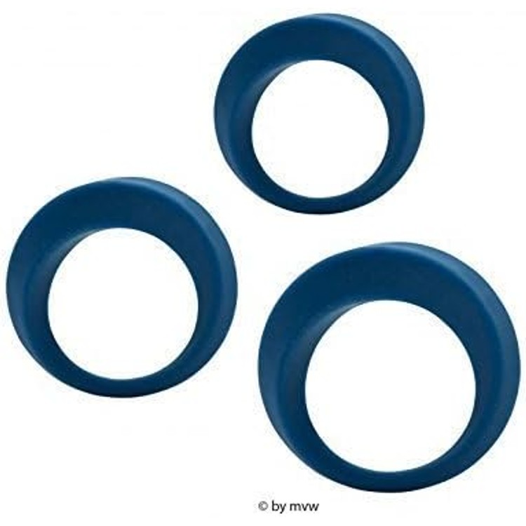 Enhance Ornament שלישיית קוקרינגז שחורים מסיליקון