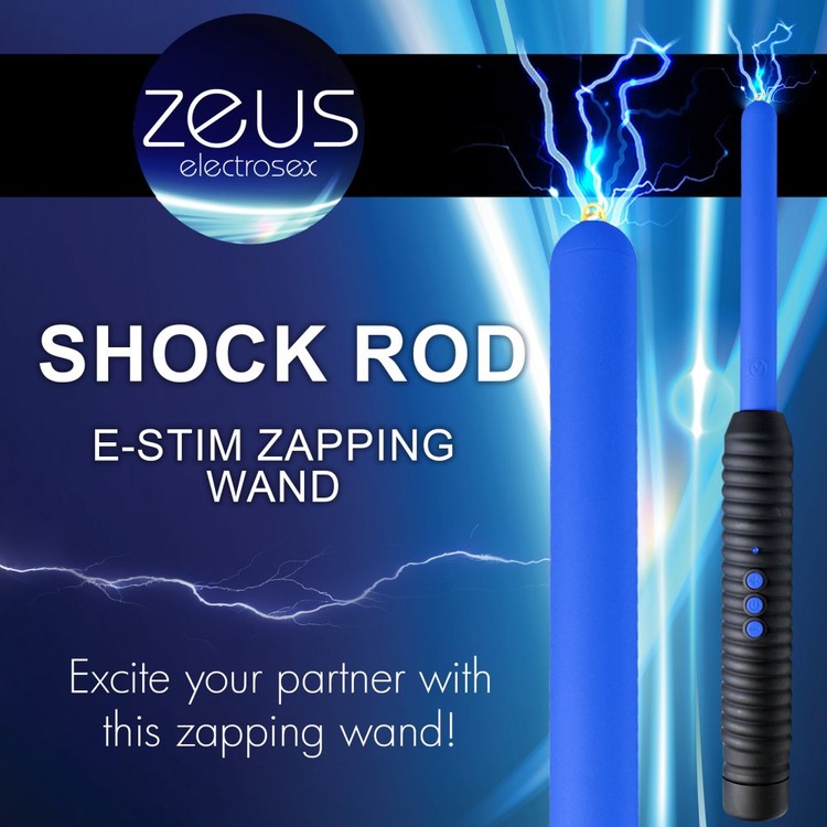 Shock Rod שרביט מחשמל בשתי עוצמות Zeus Electrosex