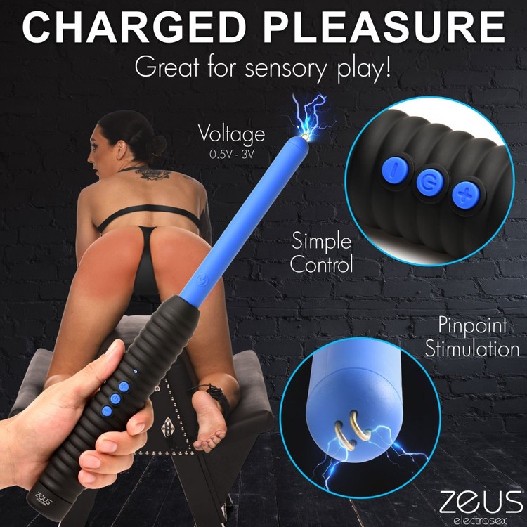 Shock Rod שרביט מחשמל בשתי עוצמות Zeus Electrosex