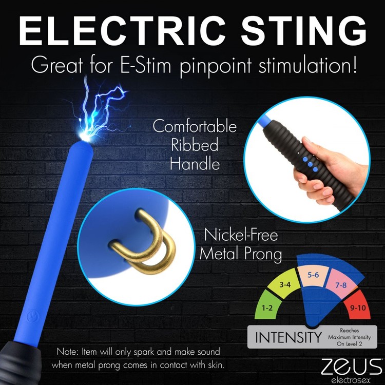 Shock Rod שרביט מחשמל בשתי עוצמות Zeus Electrosex