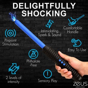 Shock Rod שרביט מחשמל בשתי עוצמות Zeus Electrosex