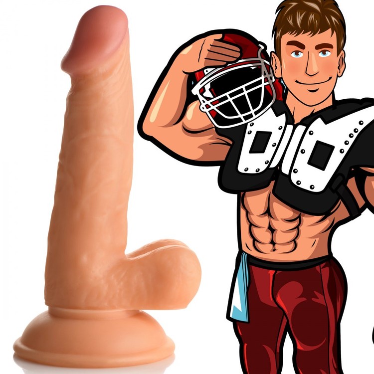 Football Frank דילדו בעיצוב מציאותי 17 ס"מ Fantasy Jock