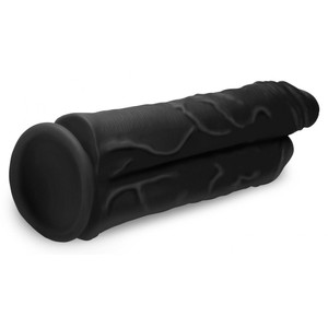 Double Stuffer Two Cock Black Dildo