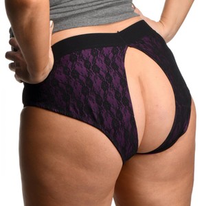 StrapU Lace Envy Crotchless Lace Strapon Panties L\XL