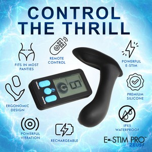 E-Stim Pro Vibrating Prostate Massager with Electro Play