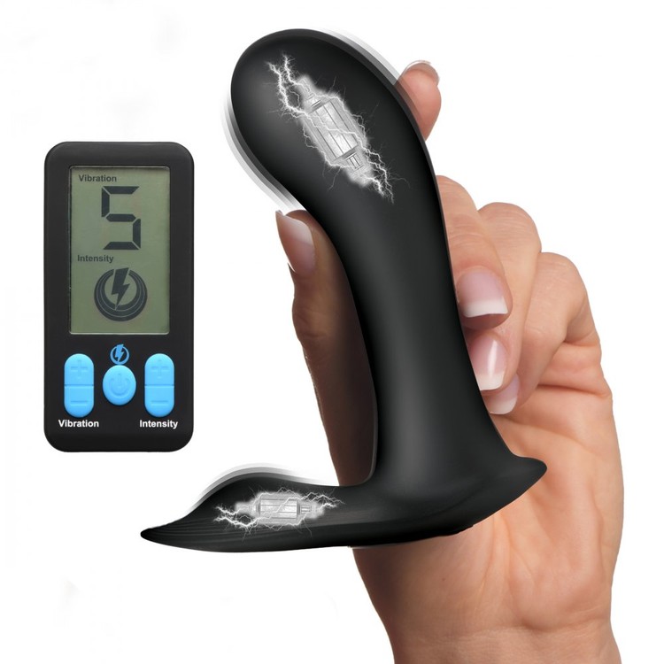 E-Stim Pro Panty Vibe ויברטור רוטט ומחשמל גירוי כפול עם שלט