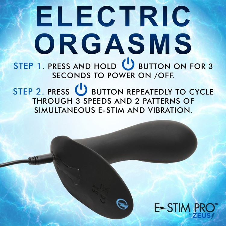 E-Stim Pro Panty Vibe ויברטור רוטט ומחשמל גירוי כפול עם שלט