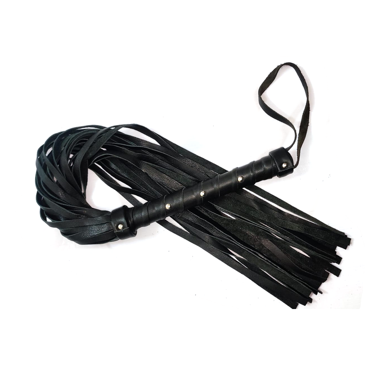 Calf Softy שוט עור שחור רך